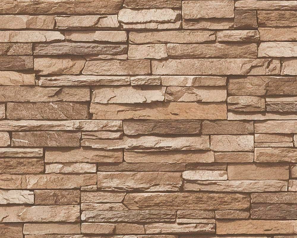 living walls Vliestapete Best of Wood`n Stone 2nd Edition | Braun