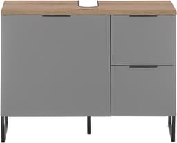 BASIC by Balculina Waschbeckenunterschrank Denver | Grau