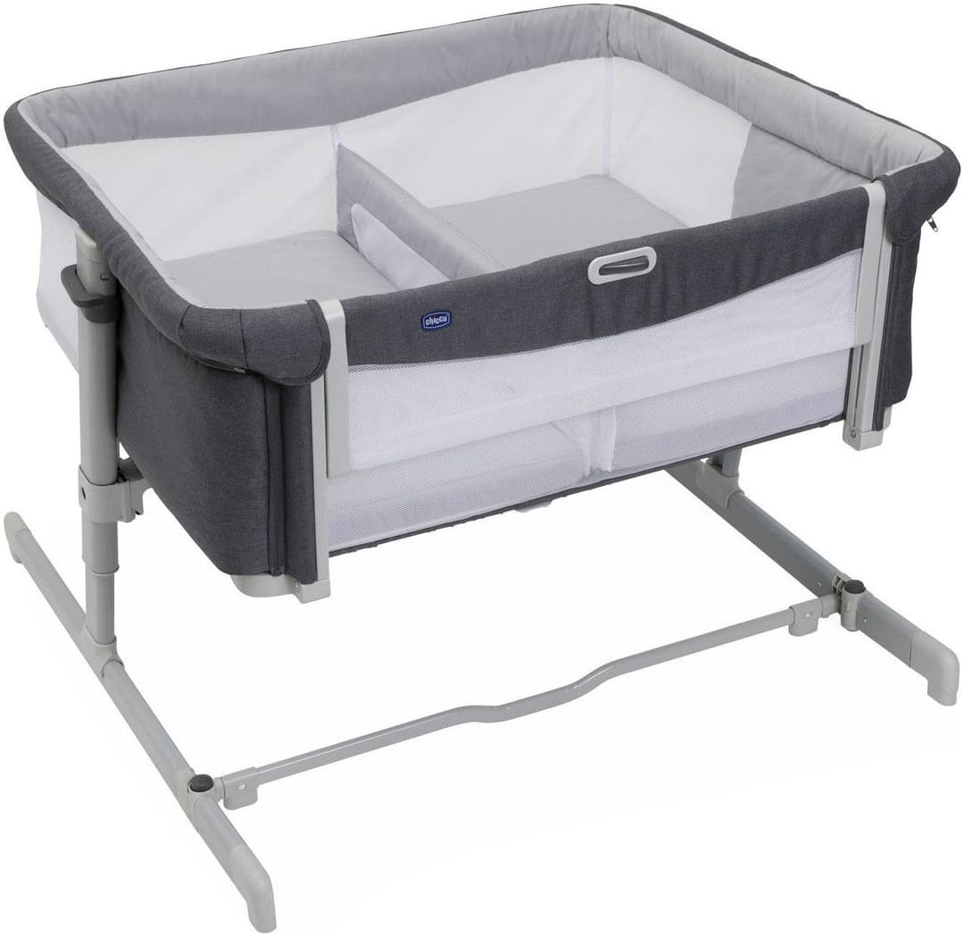 Chicco Beistellbett Next2me Zwillinge | Grau