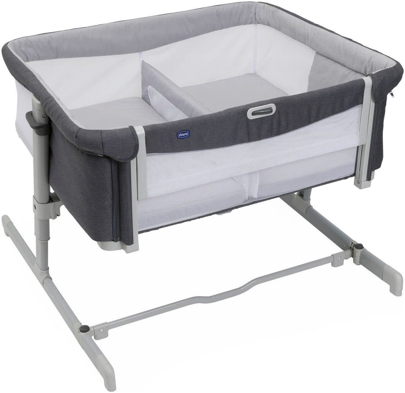 Chicco Beistellbett Next2me Zwillinge | Grau