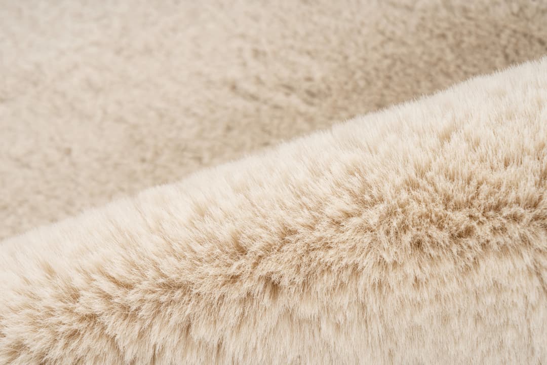 Obsession Infinity 201 Kunstfell Teppich | Beige