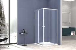 welltime Eckdusche Trento | Silber