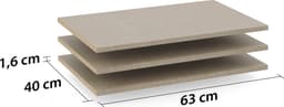 OTTO home Einlegeboden für Schwebetürenschrank PAULLY | Beige