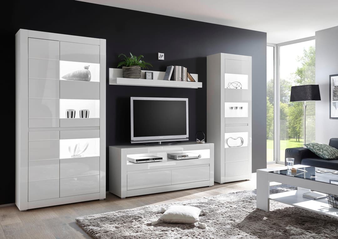 Home affaire Wohnwand Carat | Weiß