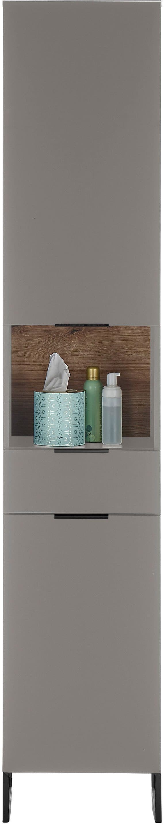 BASIC by Balculina Hochschrank Denver | Grau