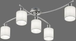 TRIO Leuchten Deckenleuchte Garda | Silber