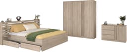 Parisot Schlafzimmer-Set | Holztöne
