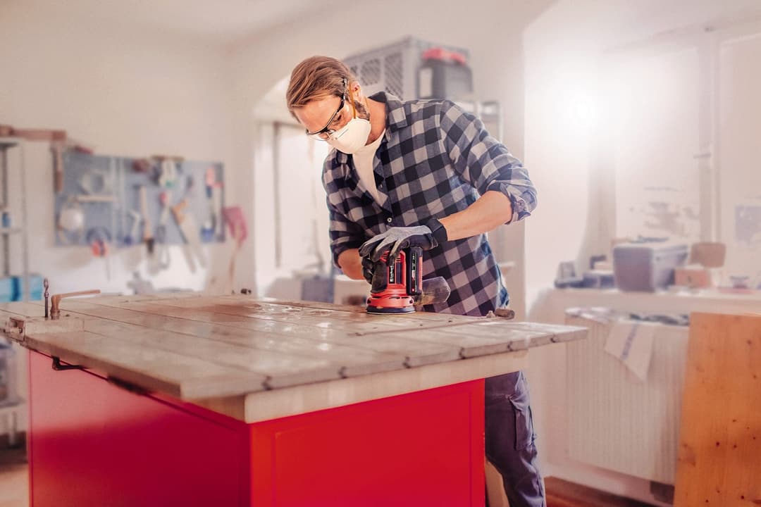 Einhell Exzenterschleifer TE-RS 18 Li - Solo | Rot