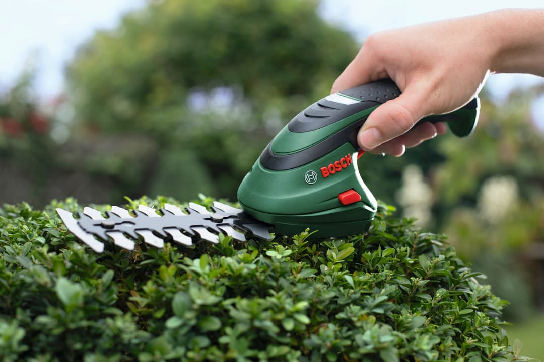 Bosch Home & Garden Akku-Gras- und Strauchscherenset Isio | Grün