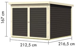 Karibu Fahrradbox Fahrradgarage 4 | Grau