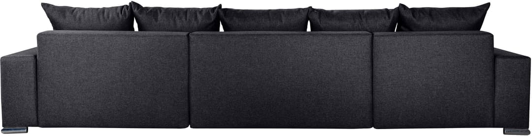 COLLECTION AB Wohnlandschaft Josy XXL U-Form | Schwarz