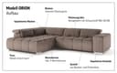 COTTA Ecksofa Orion L-Form | Beige 4