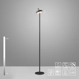 JUST LIGHT Stehlampe AMAG | Schwarz