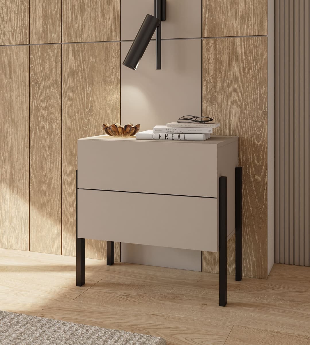 OTTO home Nachtkommode Jukon | Beige