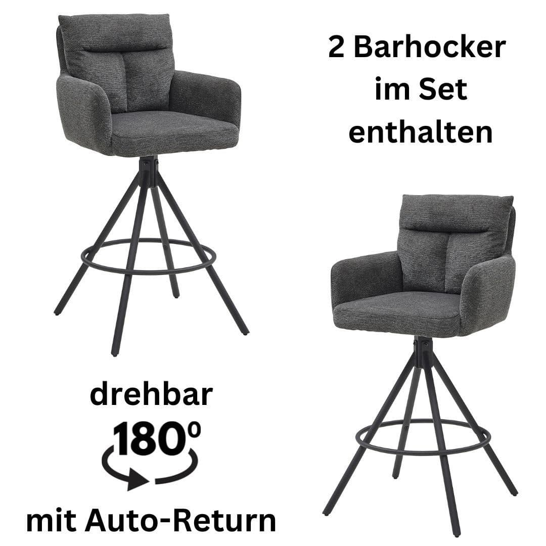Stolkom Sp.z.o.o. Barhocker Sofia | Grau