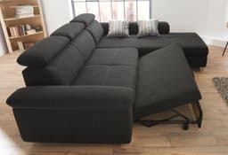 Jockenhöfer Gruppe Ecksofa Landshut | Schwarz