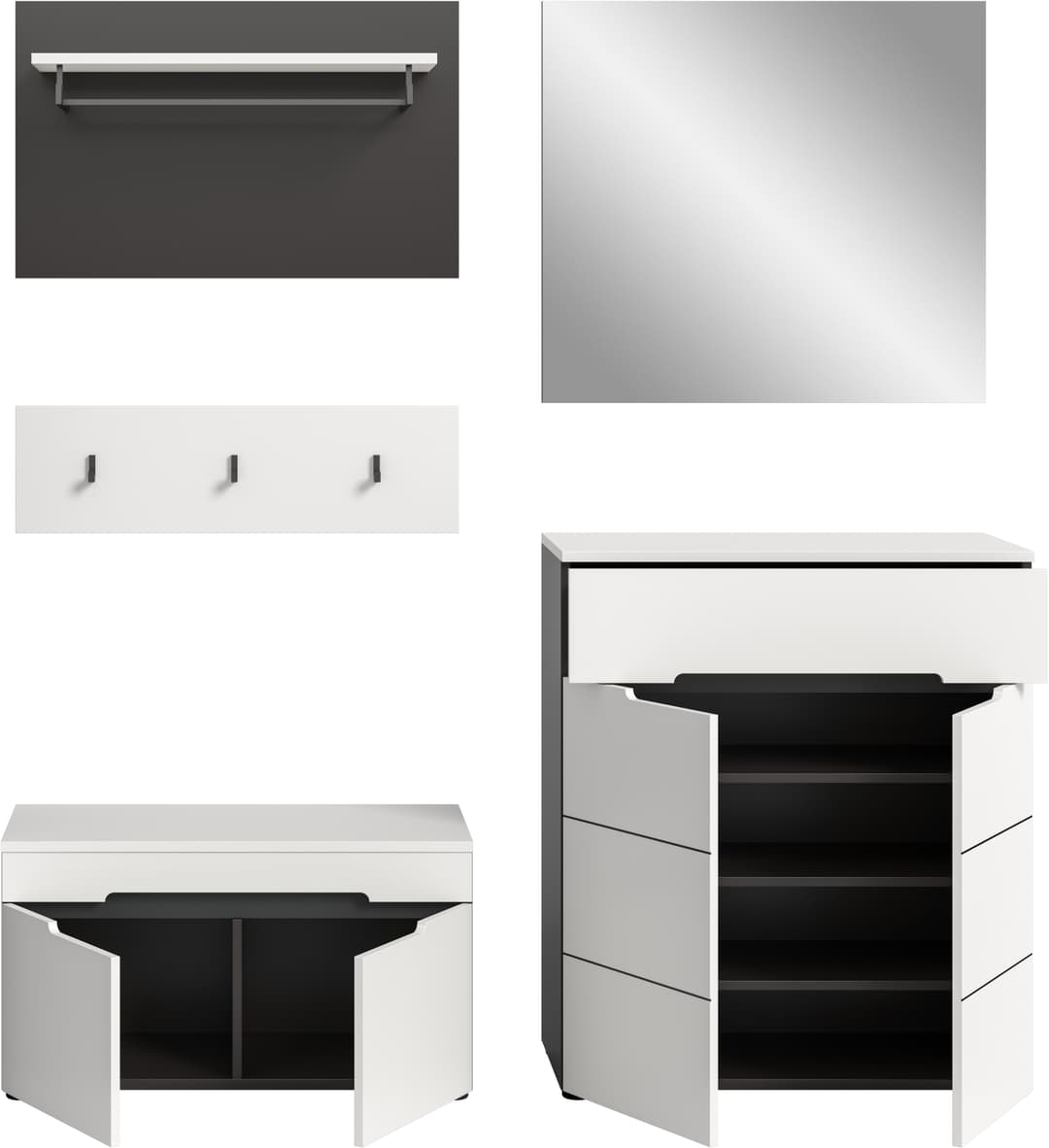 Home affaire Garderoben-Set REHAT | Mehrfarbig