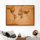 Reinders! Deco-Panel Weltkarte - antik | Braun