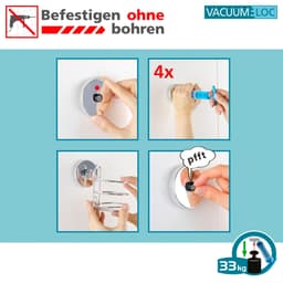 WENKO WC-Garnitur Quadro | Weiß