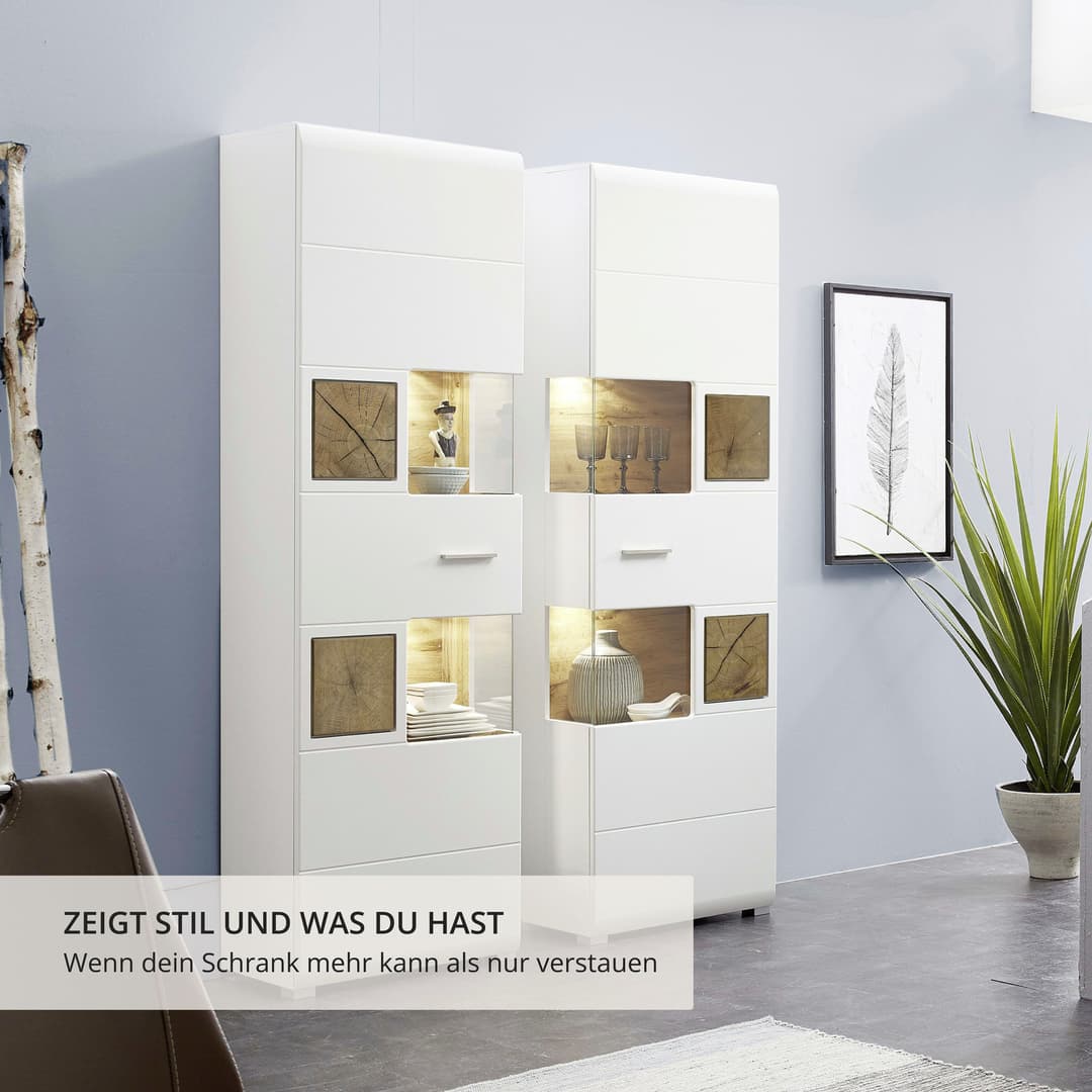 Innostyle Vitrine FUN PLUS | Weiß