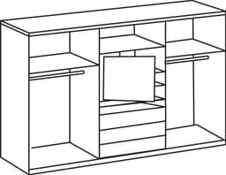 Wimex Schwebetürenschrank Magic | Weiß
