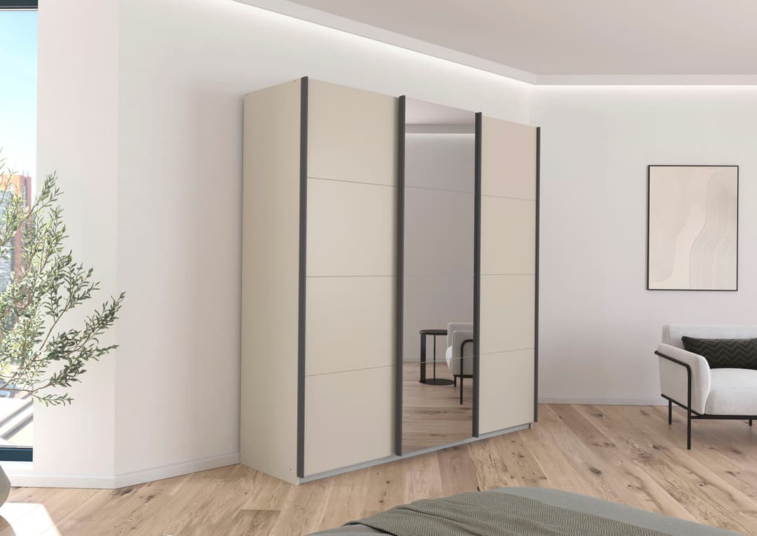 OTTO home AGORDO Schwebetürenschrank | Beige