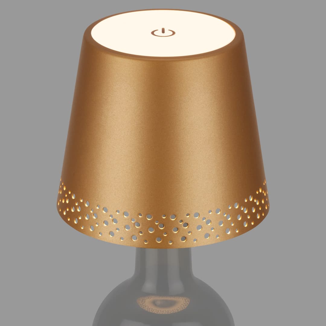 Briloner Leuchten FLASKA Tischleuchte | Gold