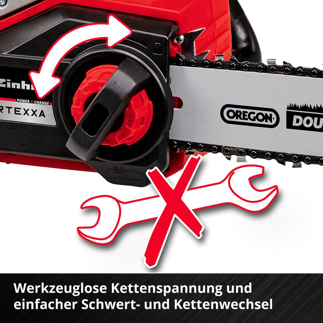 Einhell FORTEXXA 18/30 Akku-Kettensäge | Rot