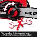 Einhell FORTEXXA 18/30 Akku-Kettensäge | Rot 5