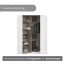 rauch Eckkleiderschrank YLVA | Weiß 5