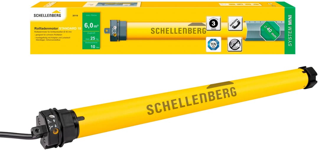 Schellenberg Rollladenmotor Standard | Gelb