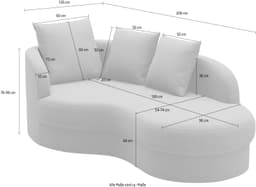 sit&more Recamiere Samba | Beige