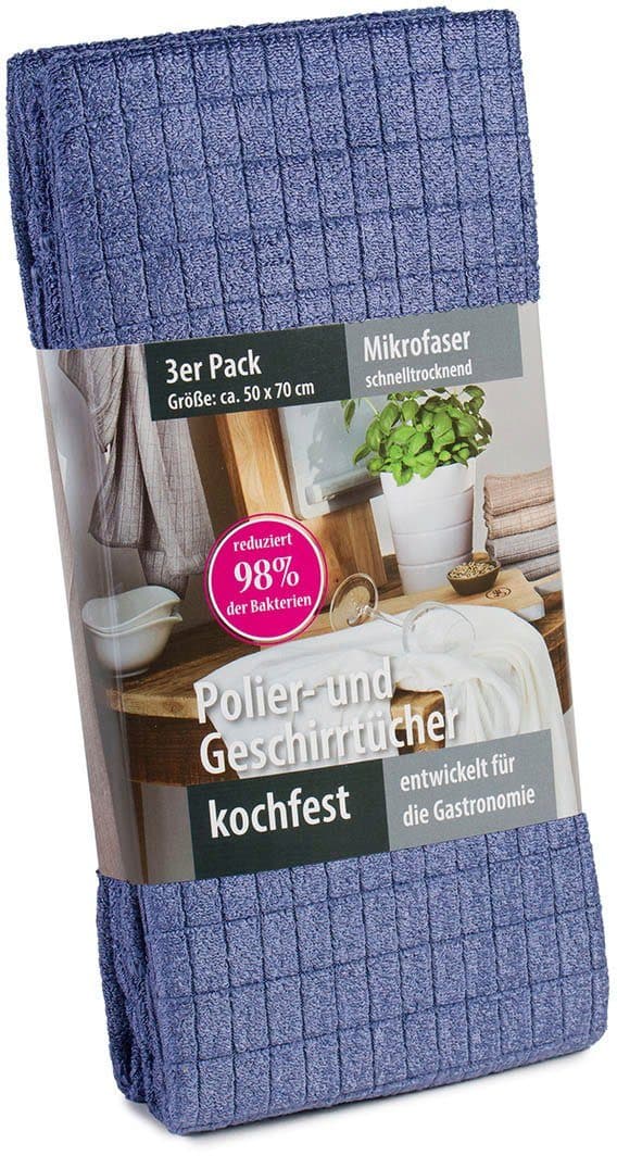 Gözze Geschirrtuch Polier- und Geschirrtuch | Blau