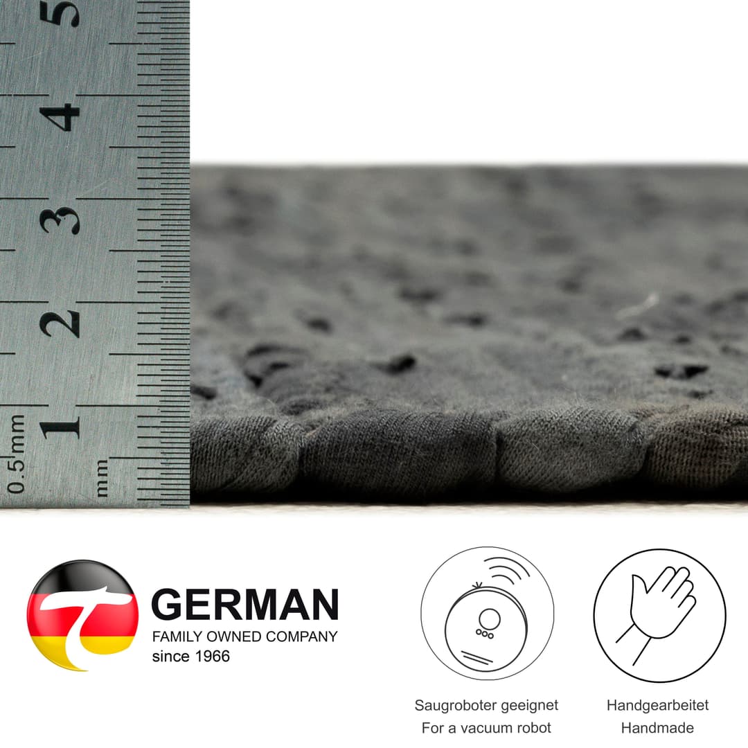THEKO Teppich Happy Cotton Fleckerl | Grau