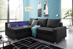 COLLECTION AB Ecksofa Relax L-Form | Schwarz