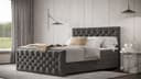 FORTE Boxspringbett Lanciano Max | Grau