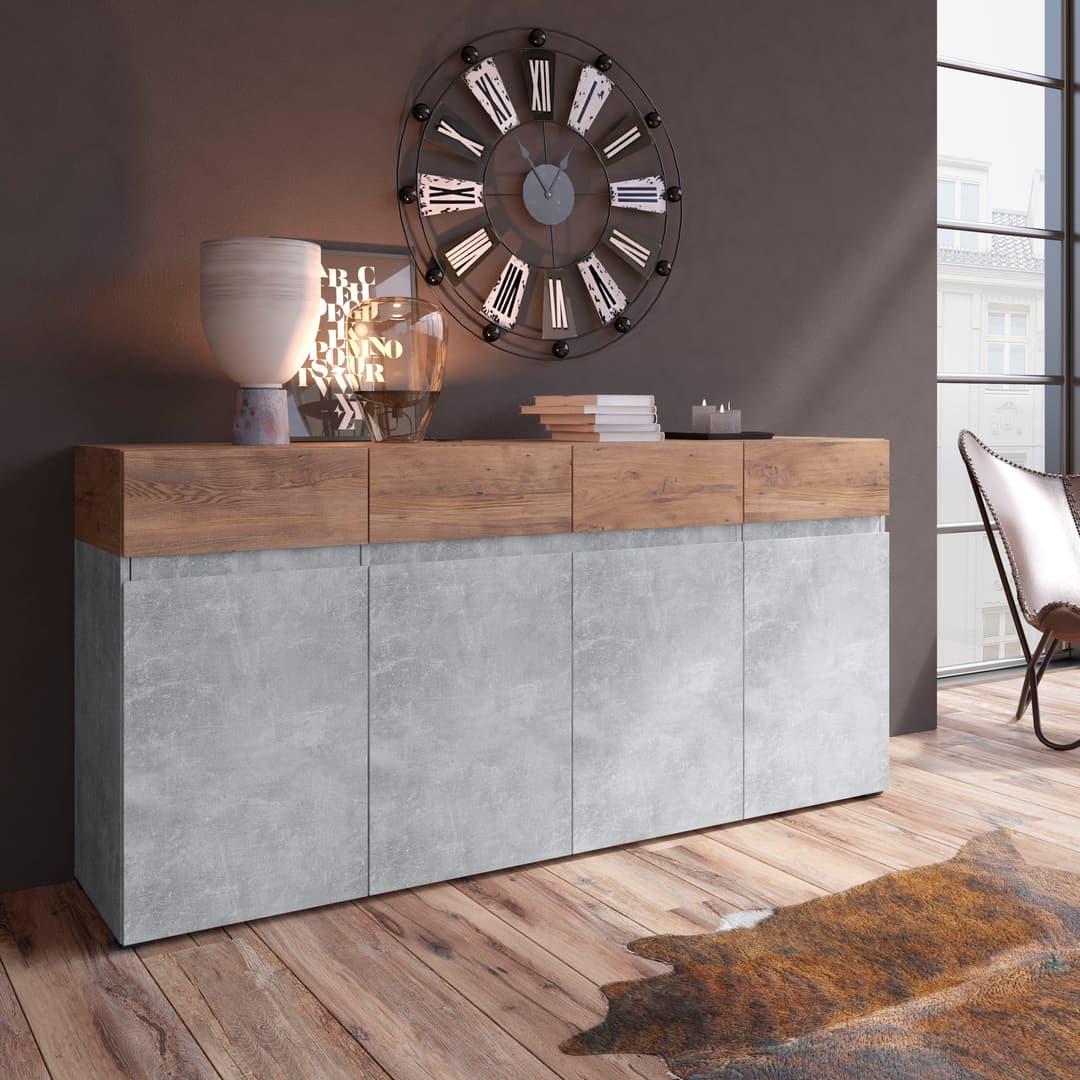 Home affaire Sideboard Rimini | Holztöne