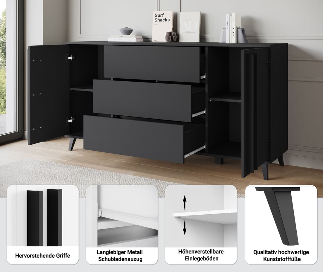 Home affaire Sideboard Helsinki | Beige