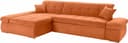 DOMO collection Ecksofa NMoric XXL | Terrakotta
