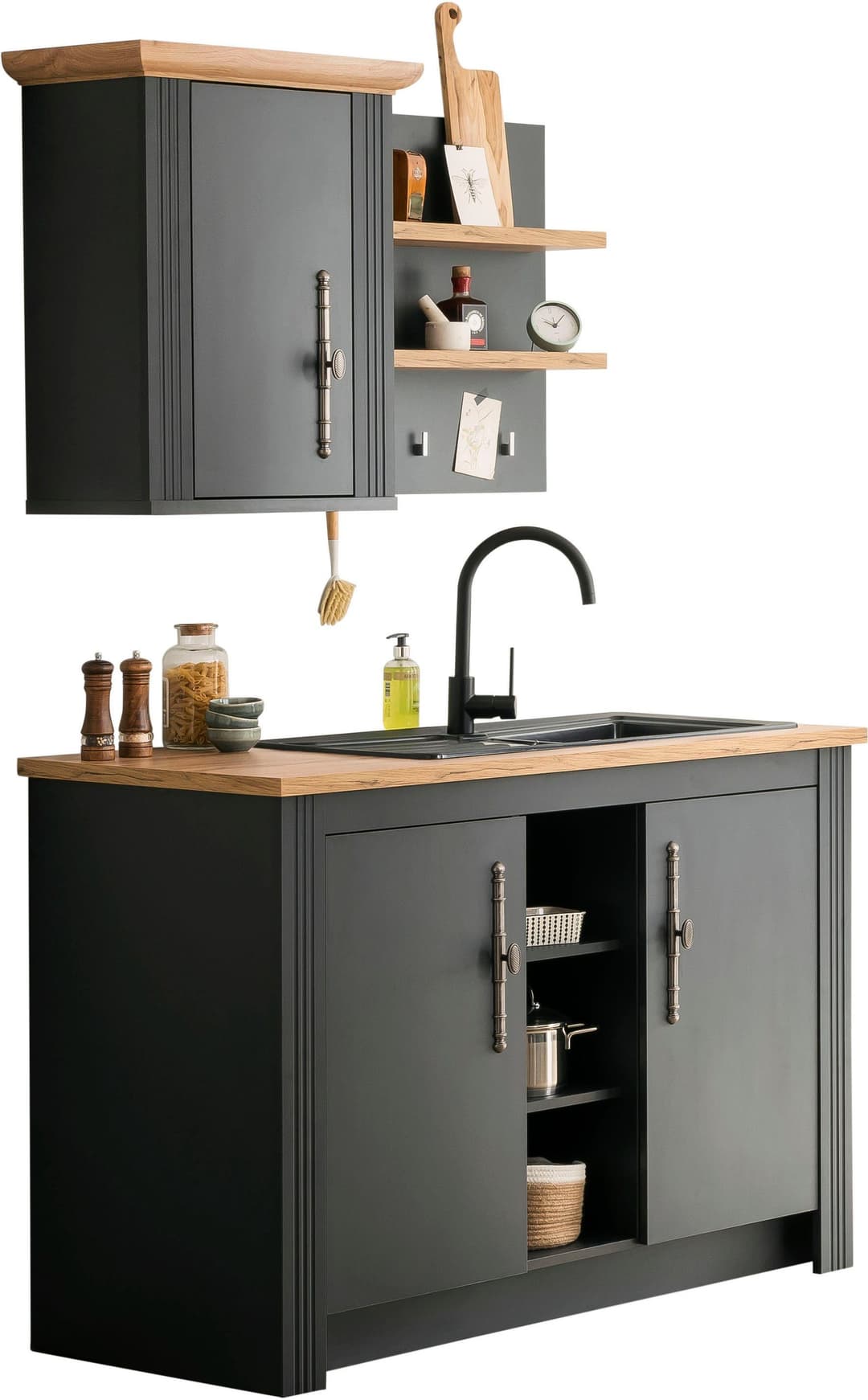 OTTO home KS-Westminster Küchenzeile | Grau