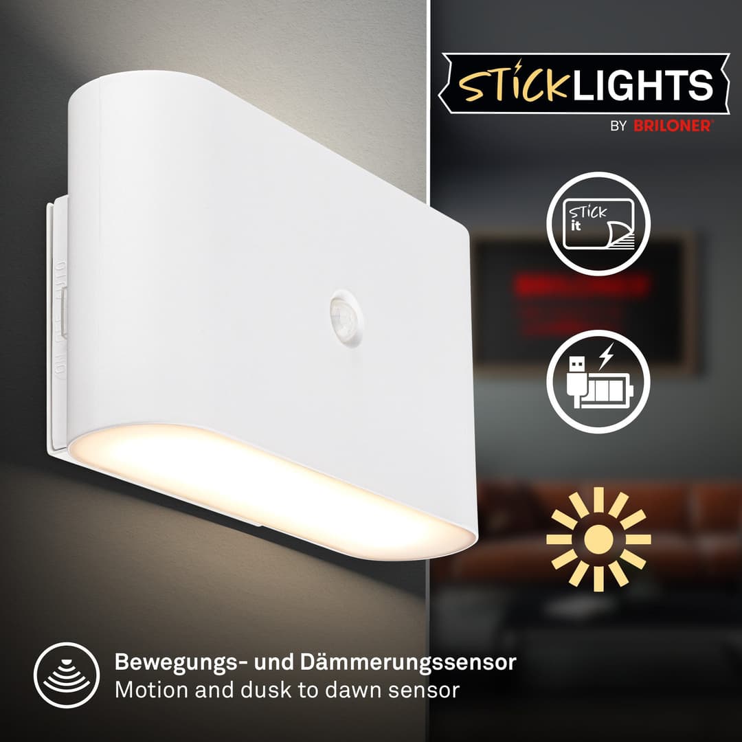 Briloner Leuchten LED Wandleuchte CHET 3878016 | Weiß