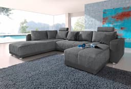 Jockenhöfer Gruppe Wohnlandschaft Orlando U-Form | Schwarz