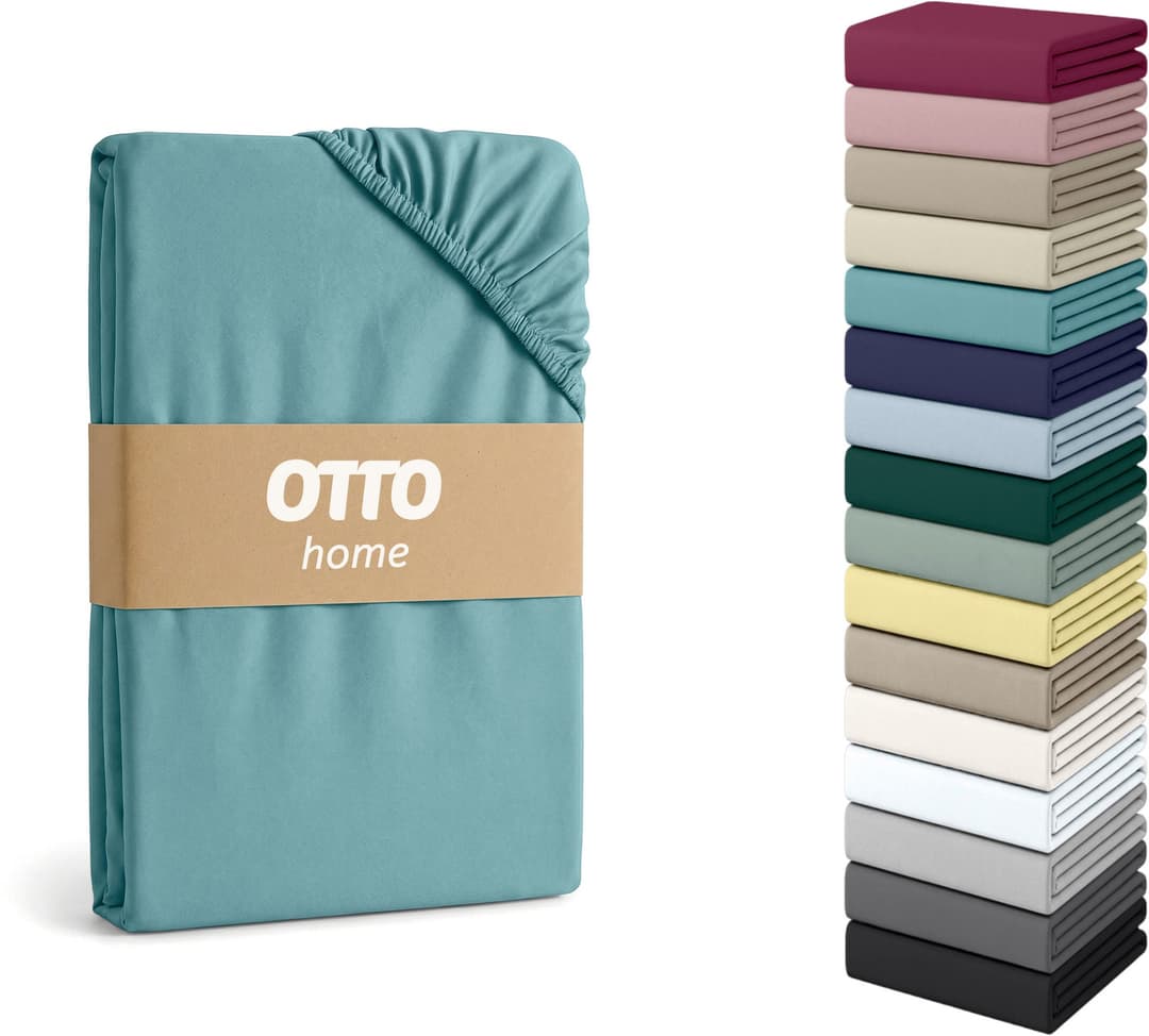 OTTO home Spannbettlaken Physalis Topper COMFORT | Türkis