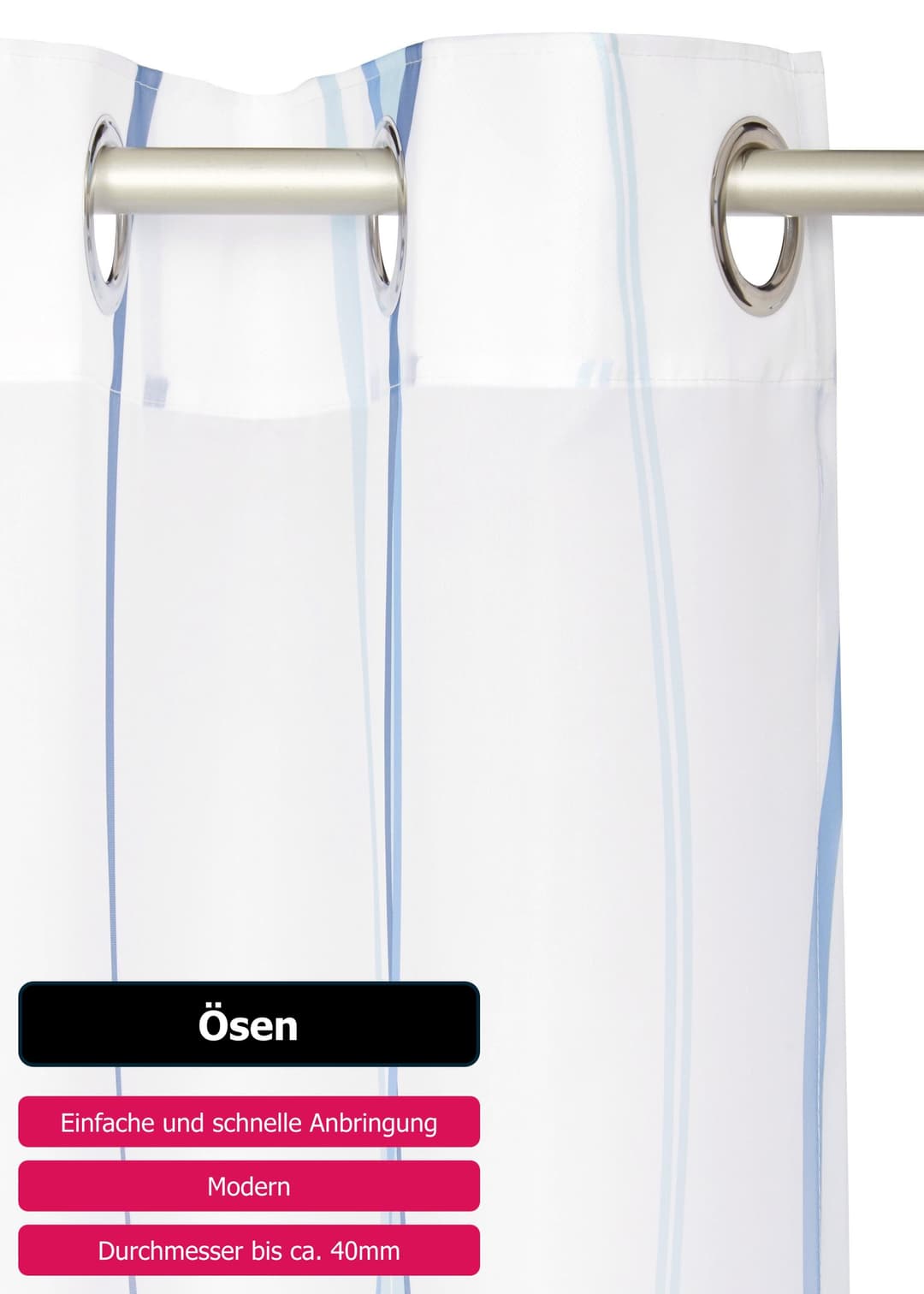 OTTO home Gardine Dimona | Mehrfarbig