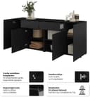 OTTO home Sideboard Metric | Schwarz 3