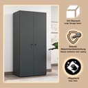 INOSIGN Jersey Kleiderschrank | Grau 3
