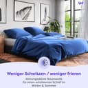 Wolkenfeld Bettwäsche Renforcé | Blau 4