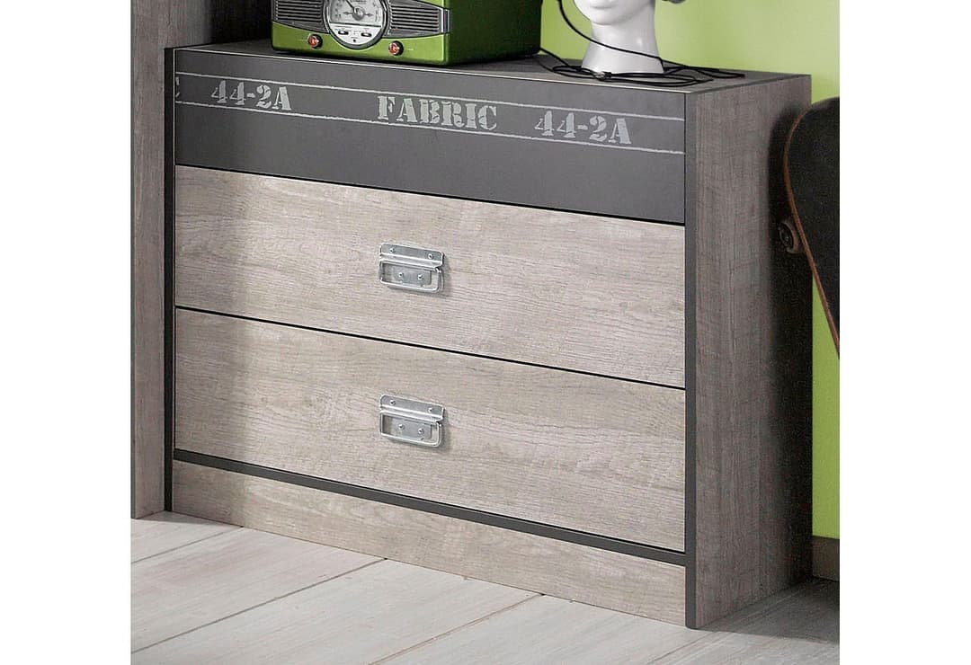 Parisot Schubkastenkommode Fabric | Grau