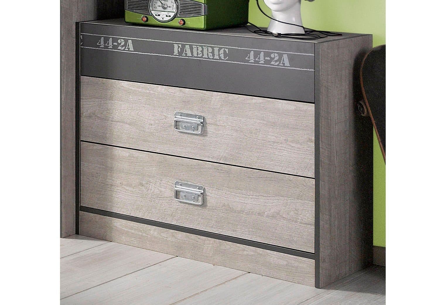 Parisot Schubkastenkommode Fabric | Grau