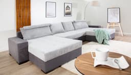 COLLECTION AB Wohnlandschaft Josy XXXL-Relax U-Form | Grau